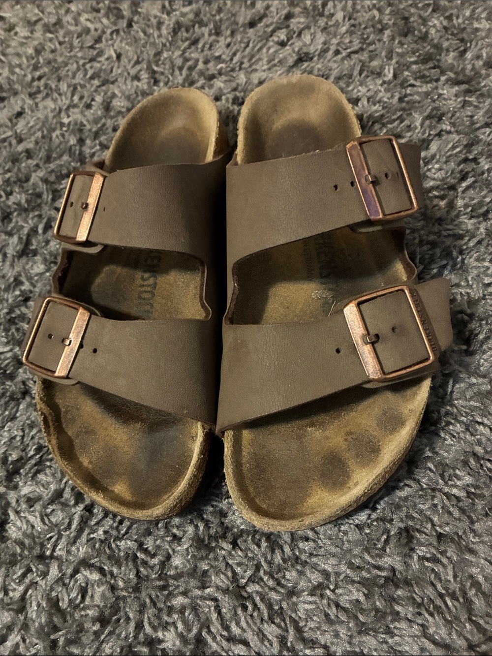 Brown Birkenstock sandals